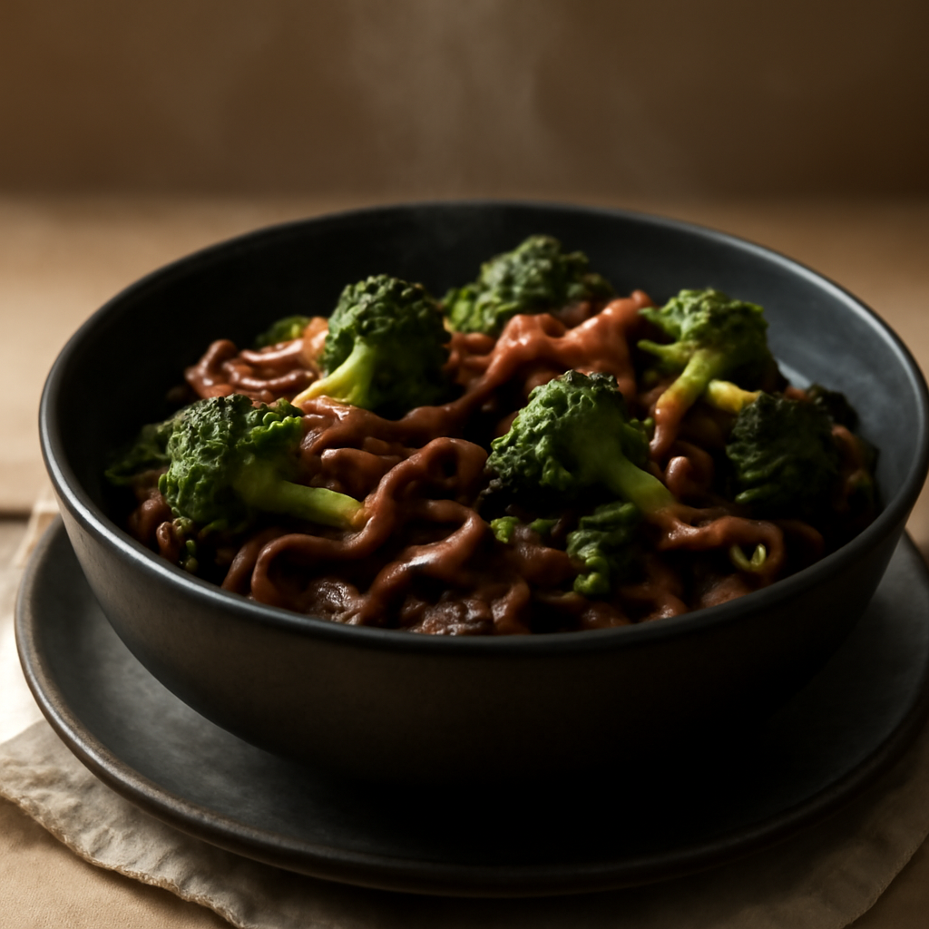 British Beef & Broccoli with Psyllium 'Noodles'