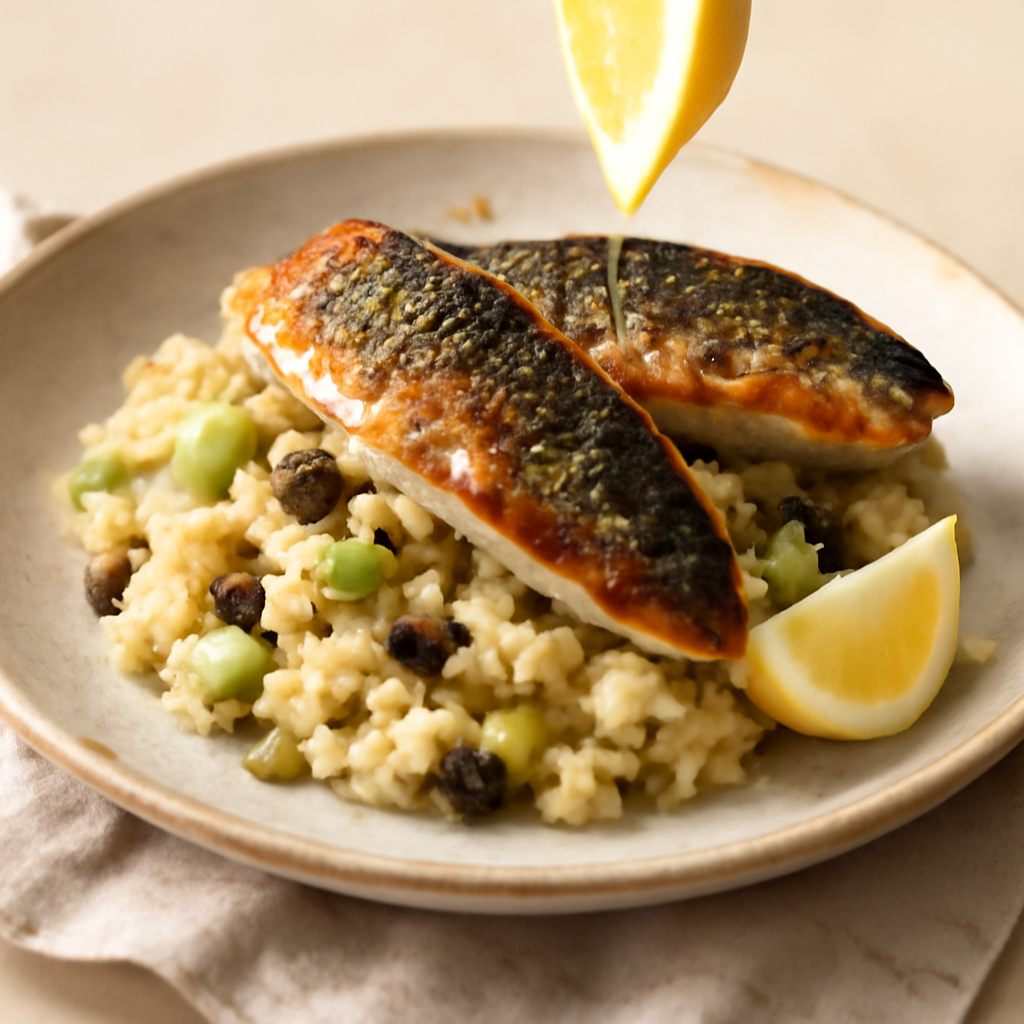 Mediterranean Mackerel with Celeriac & Olive Smash