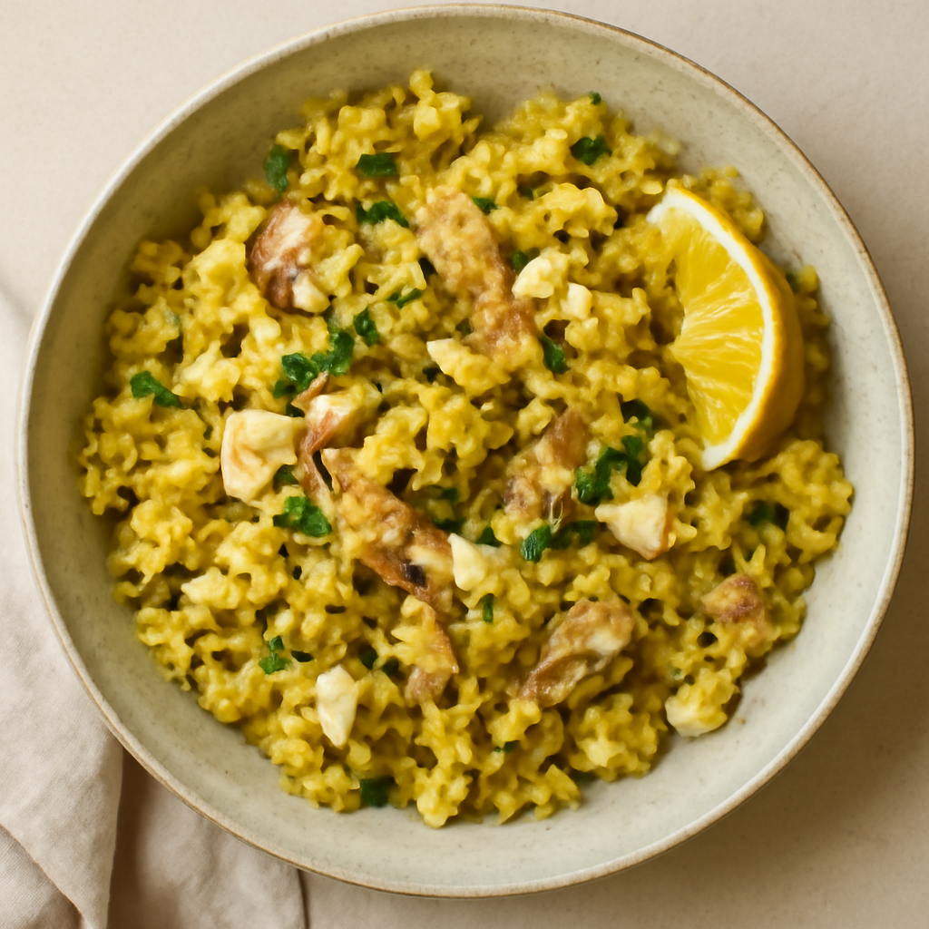 Smoked Mackerel Kedgeree with Cauliflower Rice
